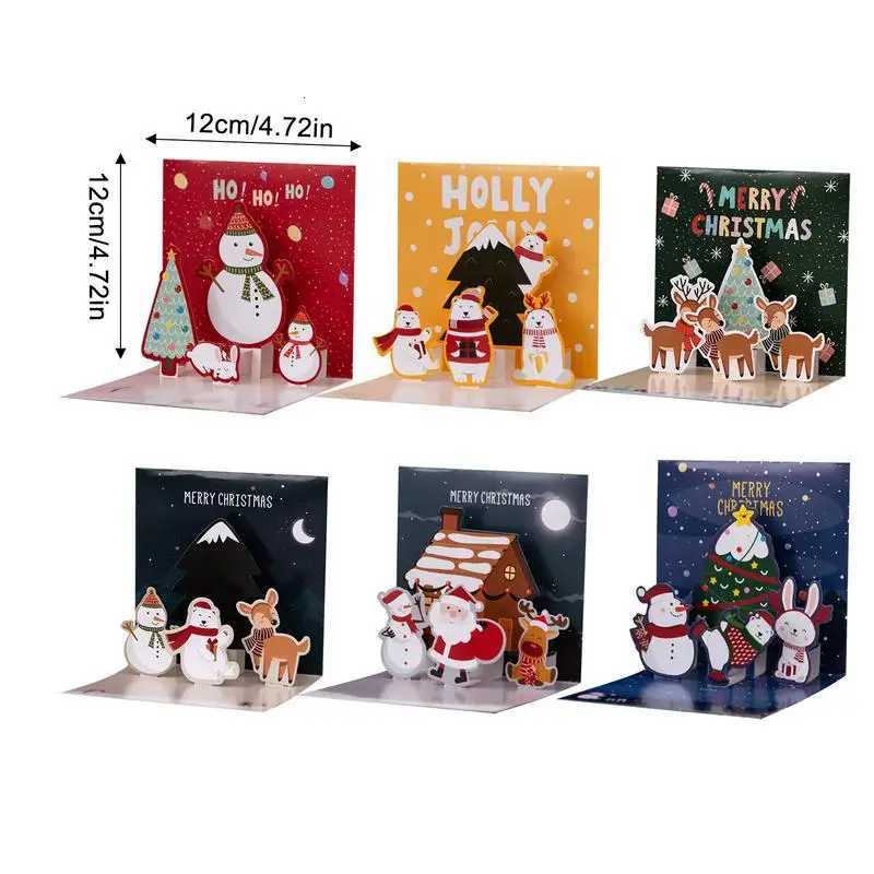 3D Christmas Greeting Cards Mti-pose Greeting Tool Christmas Cards Up 3D Christmas Cards Happy Holiday Cards For H251210