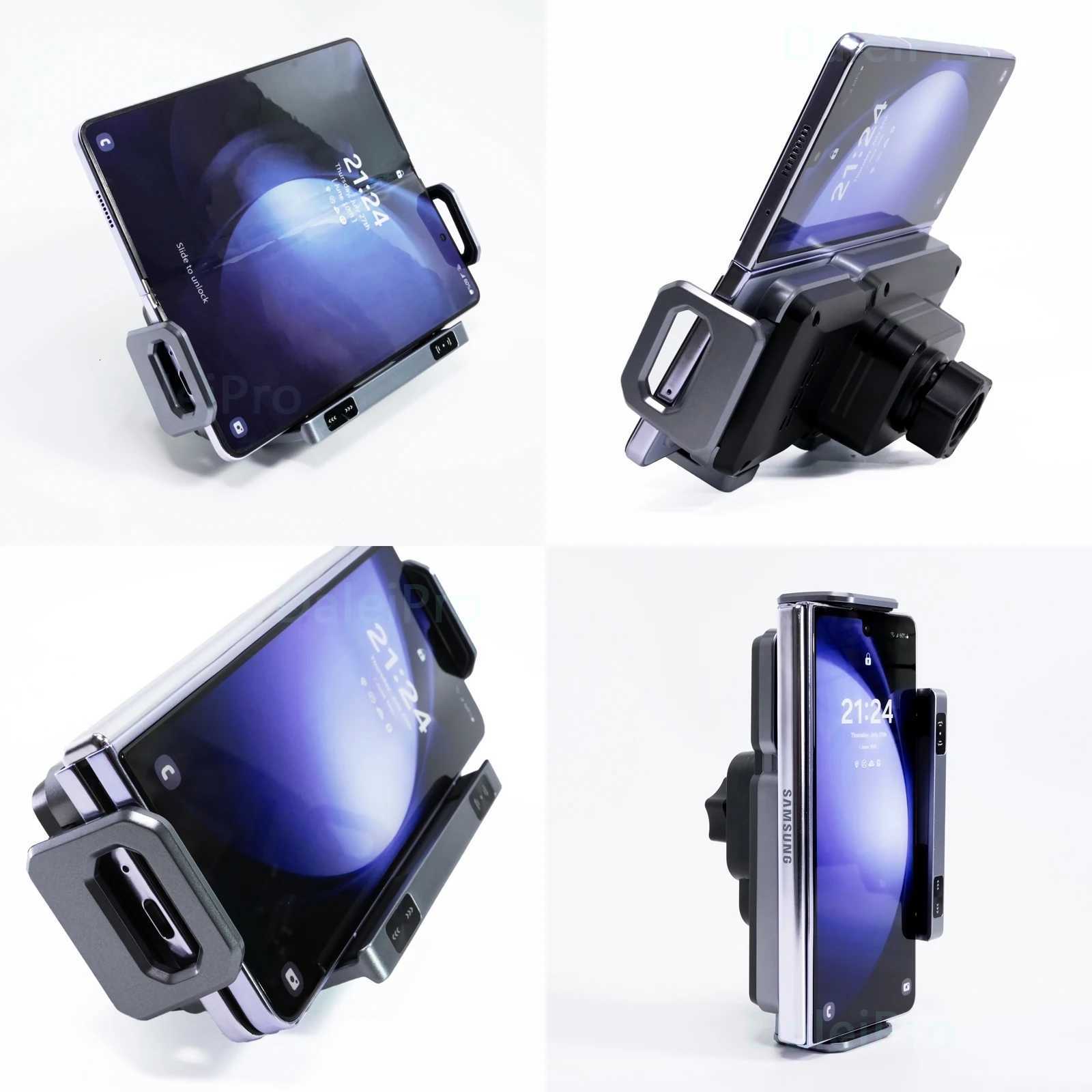 Dual Coil Foldable Phone Holder Car Wireless Charger Universal Car Phone Mount Fast Charging For iPhone Z Fold C251210