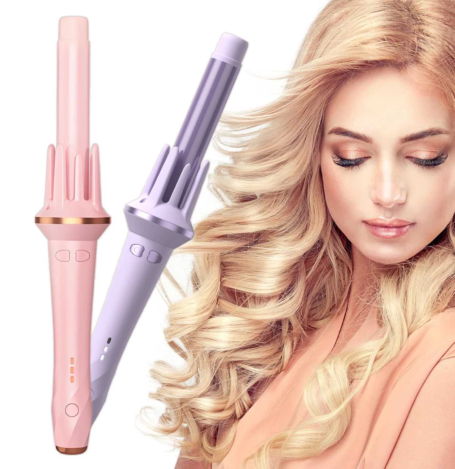 Hair Styling Curling Iron Professional Ceramic Curling Iron Automatic 360 Degree Rotating Hair Curler for Long Hair ElectricT251210