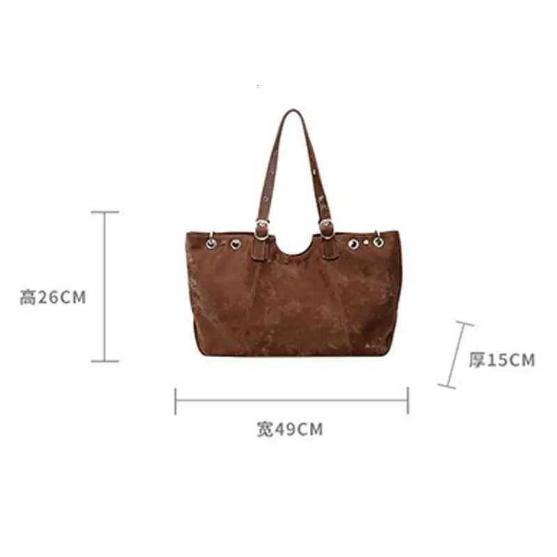 Fi Brand Tote Bag Korean-style High-end Design Shoder Bag Simple Large-capacity Handbag New High-quality Pu Underarm Bags Y251209