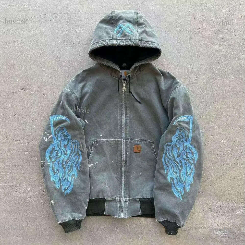 Carrhartslys Jacket Hot Seall Designer Hoodie Men's Full-Zip Carharretly Jacket Designer jacket for Men Full Zip Up Hoodie Long Sleeve Carharttitys Jacket 150