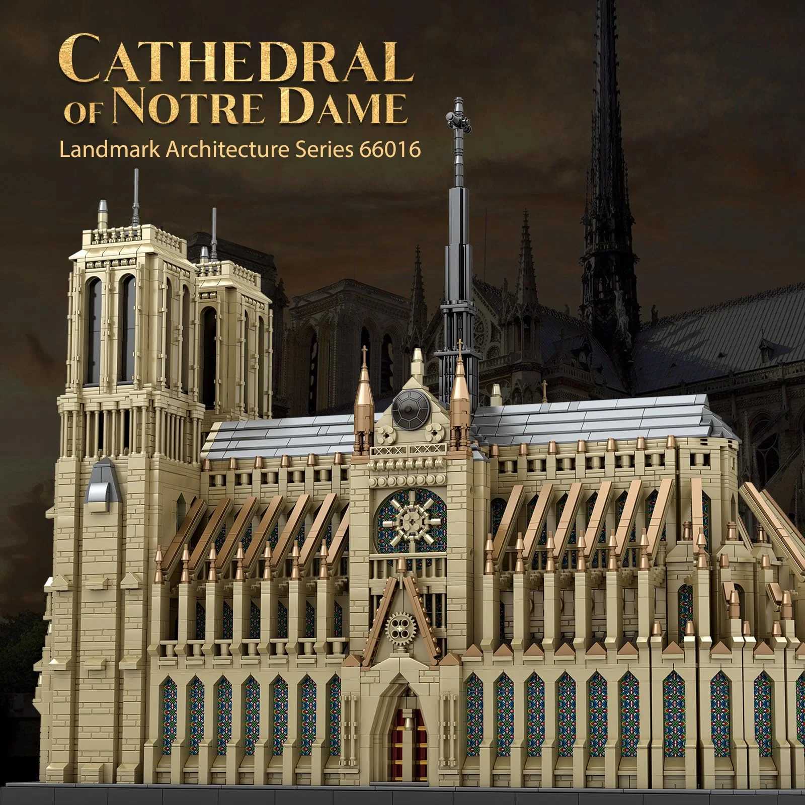 Notre-Dame de Paris Architectural Model Kit Collectible Building blocks Set for Adults Gift Idea for Lovers of HistoryT251210