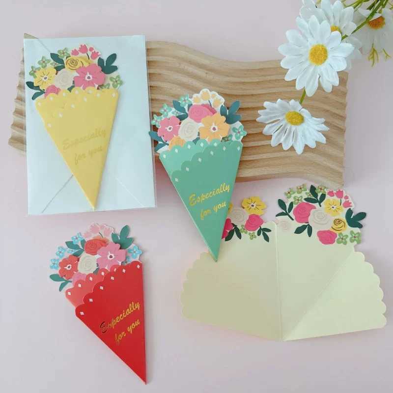 Floral Greeting Cards Perfect for Birthdays Christmas Thanks Giving Day Motherss Day Great Card Gift to Family Friends Lovers H251210