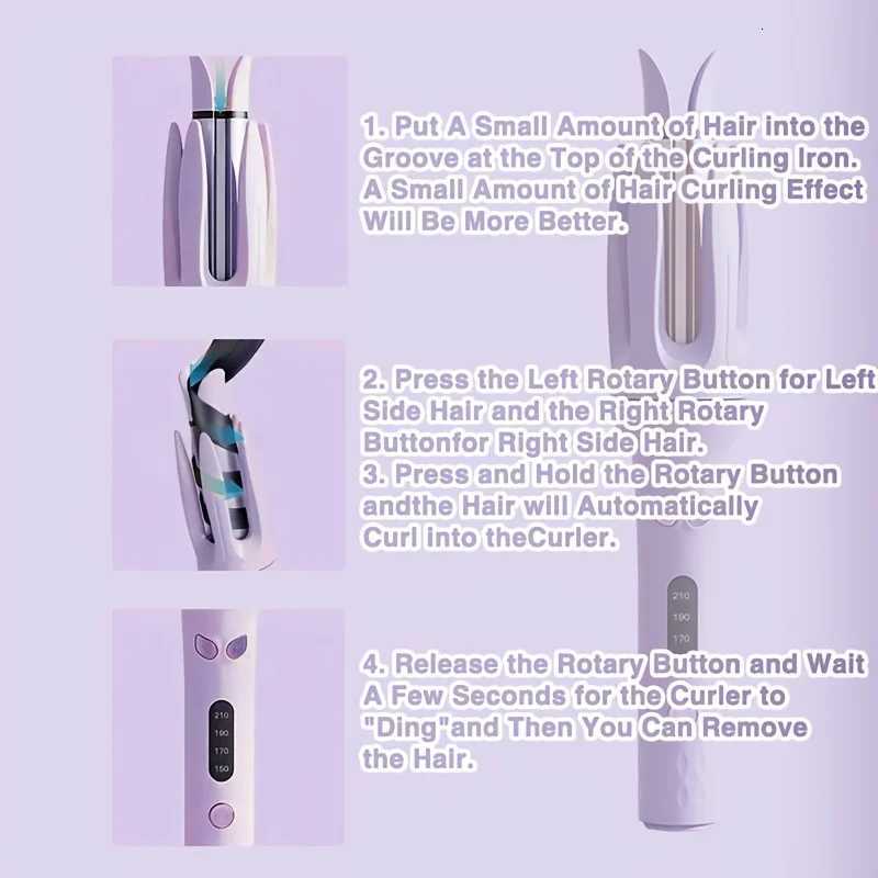 AutomaticCurlingDevice-APremiumStylingCompanionforThoseinPursuitofEffortlessBeautySeamlesslyCrafting ChicT251210
