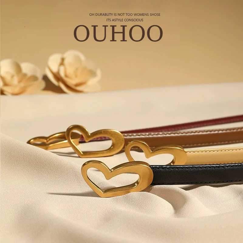 Luxury Luxury Womens Belt Real Leather Decorative All-Match Girdle Love Buckle Leather Belt New For Dress Sweater Coat Suit Jeans Y251210