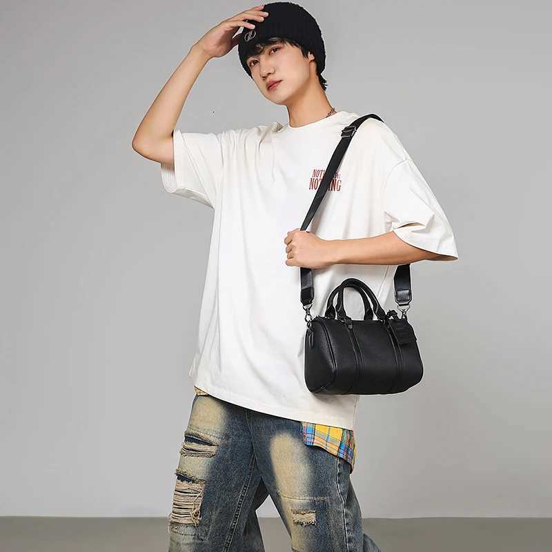 New Mens Crossbody Bag Fi Luxury Design Men Single Shoder Bag Soft PU Leather M Handbag Y251209