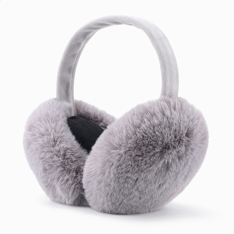 BOONJOVIA unisex mink ear muffs with velvet straps mens foldable ear muffs ious in winter 241202