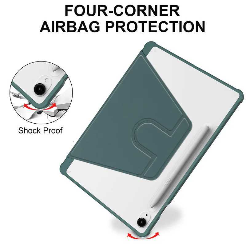 Rotation Cover For Galaxy Tab S10 Lite 109inch 2025 Acrylic Clear Back Stand Tablet Case SM-X400/X406B With pencil slot H251210