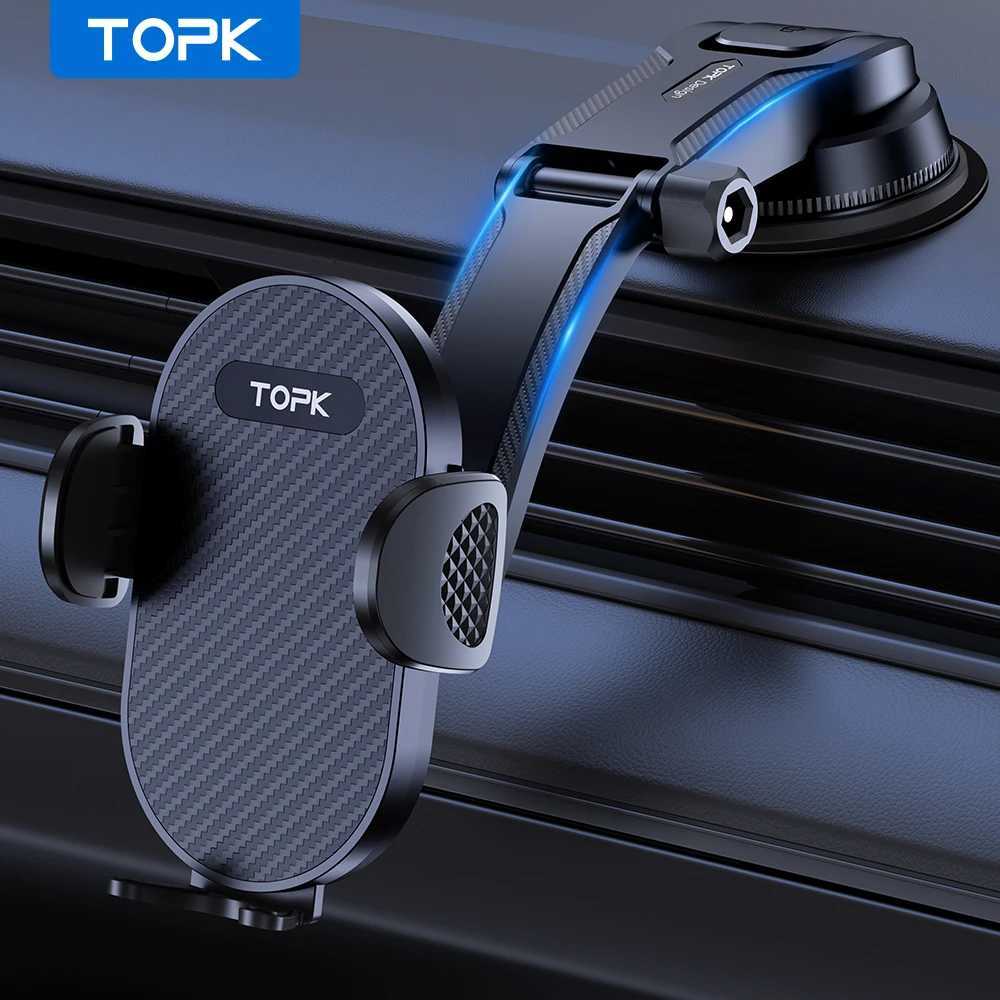 TOPK Universal Car Phone Holder Mount for Dashboard Strong Suction High Stability Adjustable Stand for All Phones C251210
