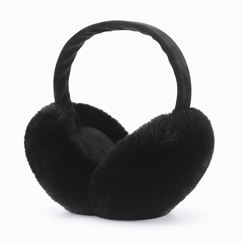 BOONJOVIA unisex mink ear muffs with velvet straps mens foldable ear muffs ious in winter 241202
