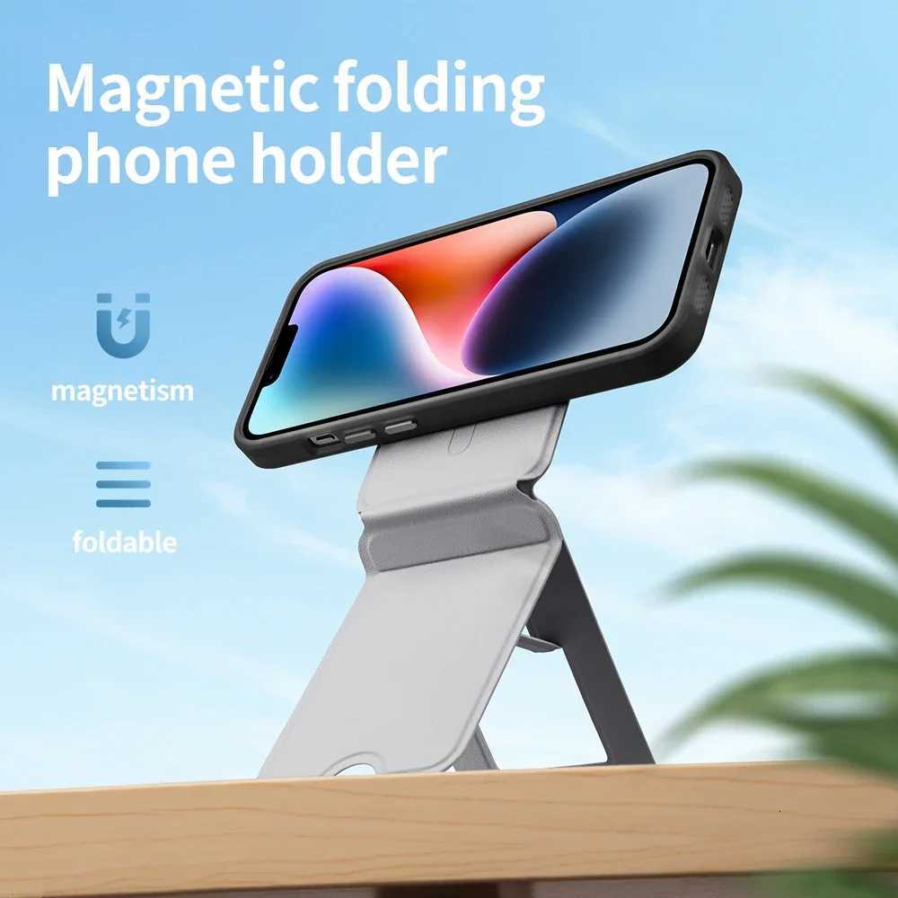 Phone Magnetic Stand Holder For iPhone 15 14 13 12 11 Pro Max Plus Desktop Magnetic Phone Folding Stand Holder For C251210