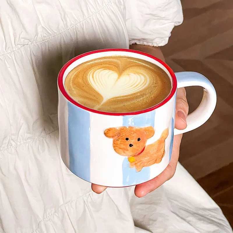 Cartoon Dog Coffee Cup Gentle Milk Coffee Breakfast Milk Mug Ceramic Cup Couple Cup Gift Juice Cold Drinkware Microwave Safe C251210