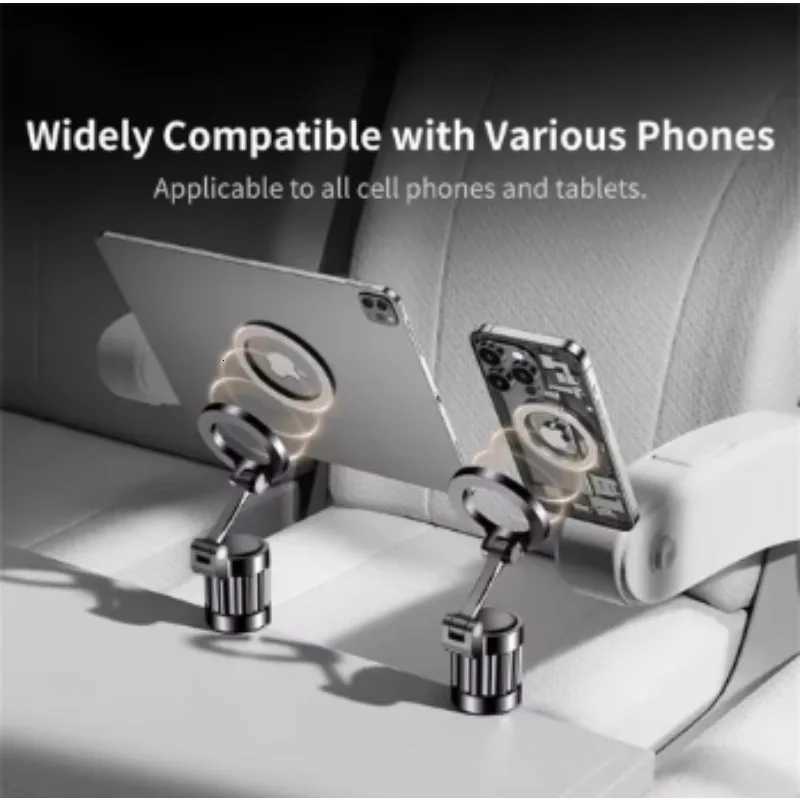 Adjustable Mti-function Rotate Magnetic Phone Clip Holder Airplane Travel Essentials Travel Portable Mobile Phone Stand For iP C251210