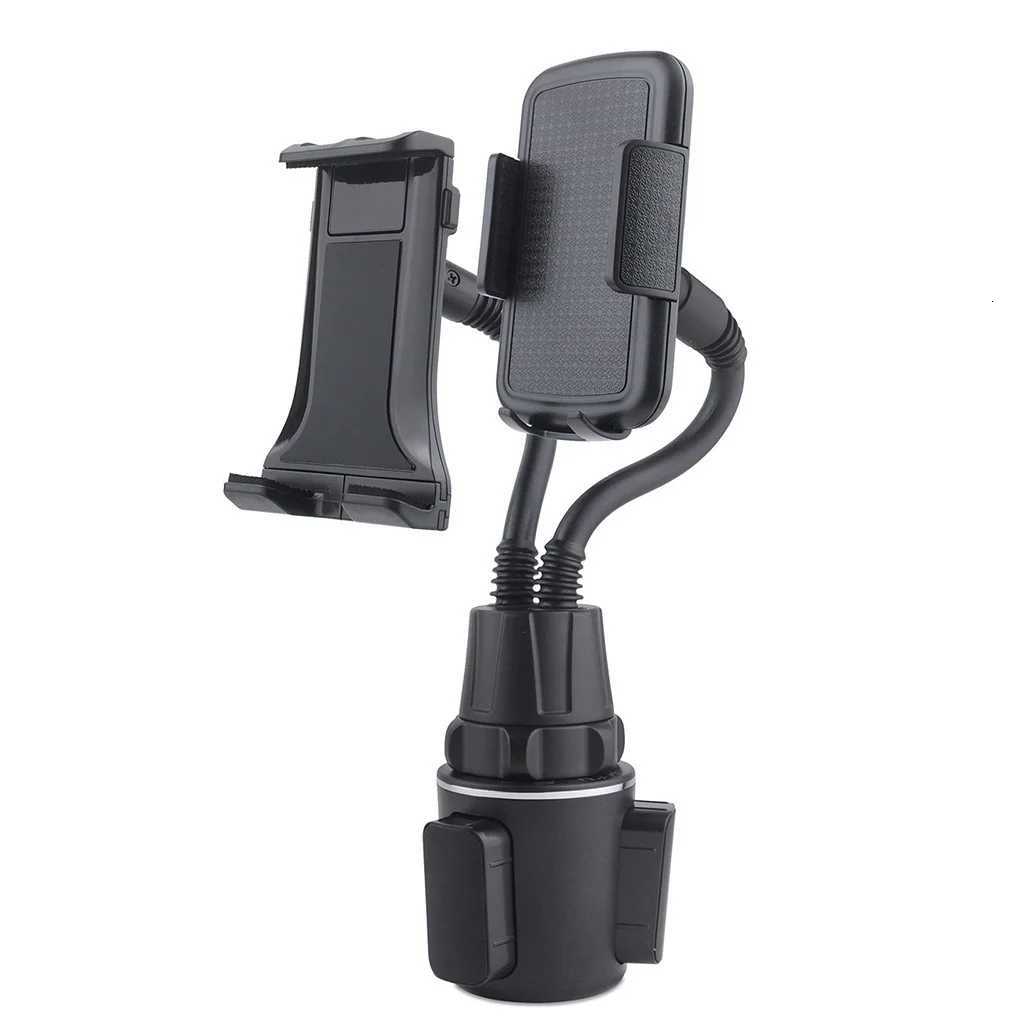 New 360 Degree Car Cup Holder Mobile Phone Mount Adjustable Angle Height Stand for Smart phone 35-67 Cellphone C251210