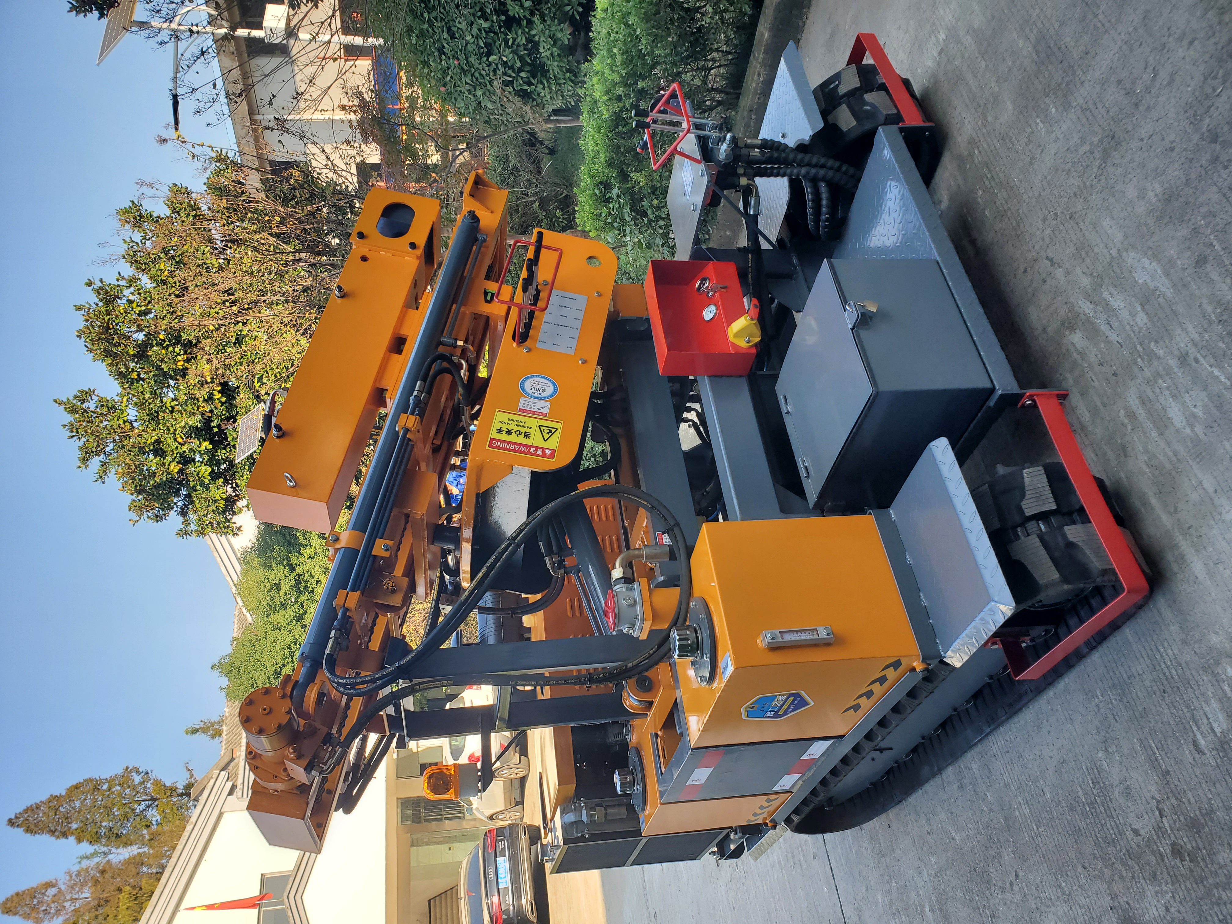 Hydraulic Crawler Pile Driver | Solar Ramming Machine with 6m Piling Depth