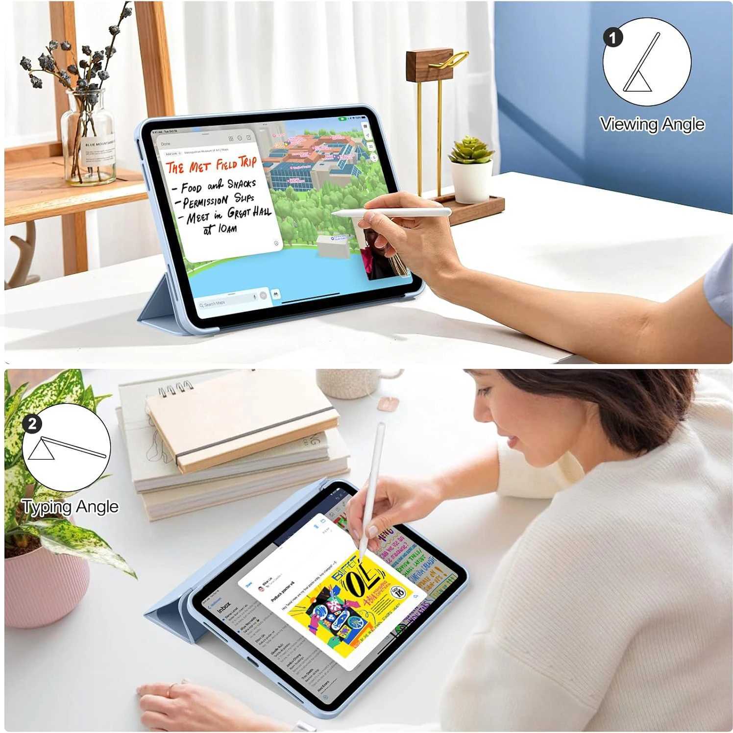 For Galaxy Tab S10 Lite 2025 109 SM-X400 SM-X406/X406F Tri-fold Flip Case Magnetic Stand PU Leather Protective Cover H251210