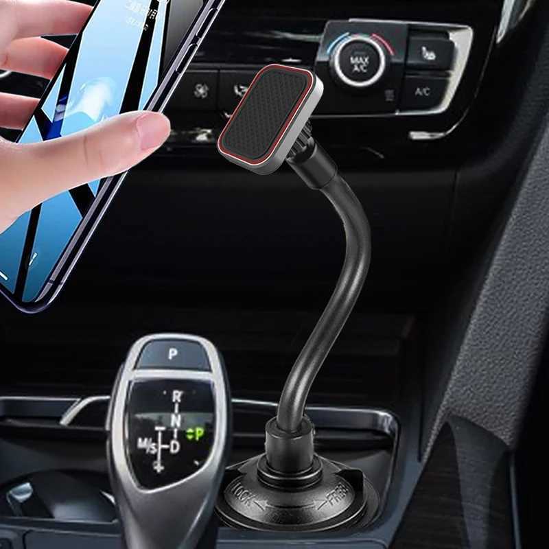 Adjustable Gooseneck Cup phone Holder Magnetic Car Cup Holder Phone Mount Long Phone Cup Holder For Redmi Note 7 GPS C251210