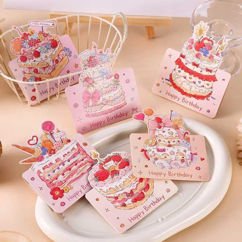 10 PCS Happy Birthday Card Colorf Greeting Card Gift for Kids Birthday Party Gift of Friend Birthday Tarjetas De Invitacion H251210