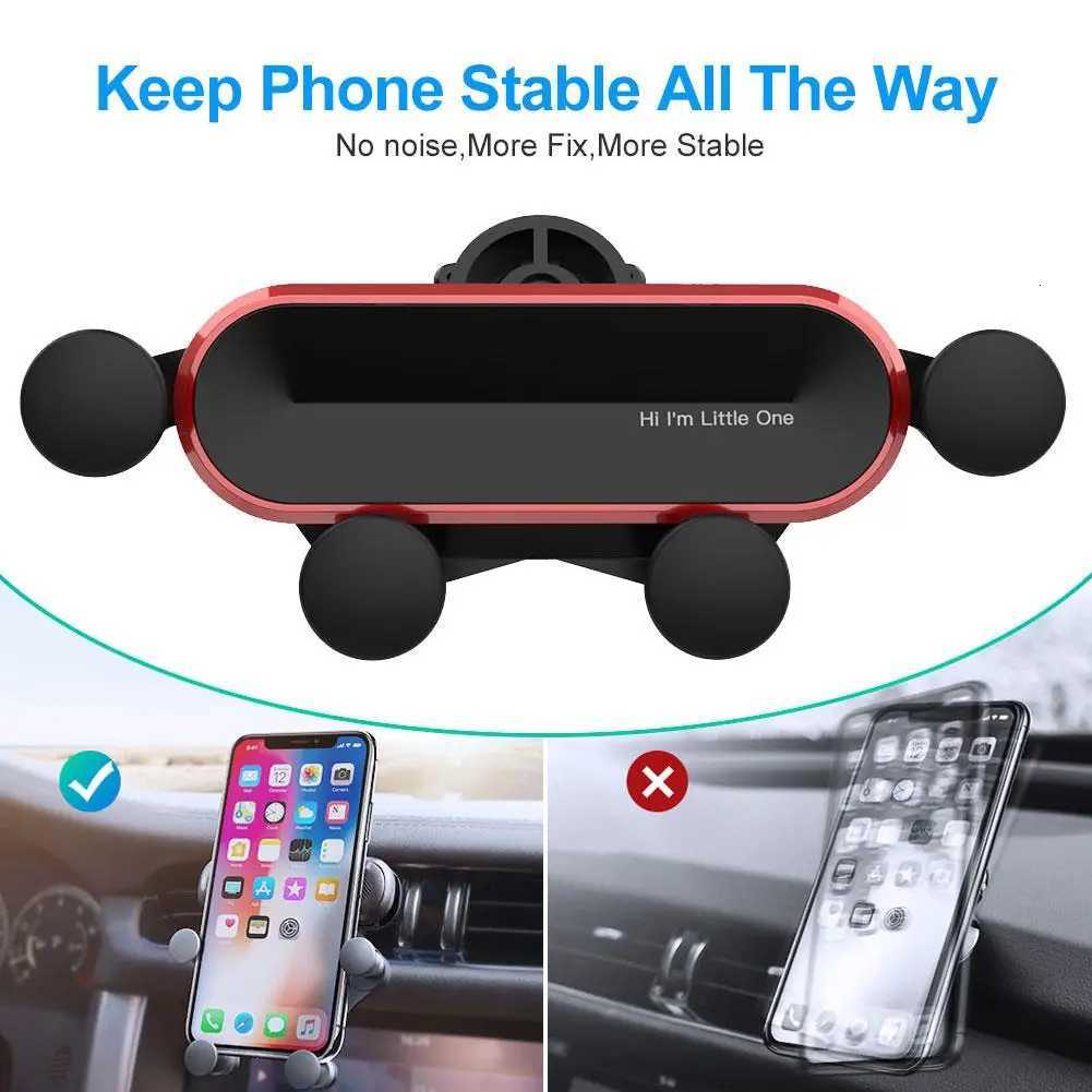 Little One Gravity Car Holder For Phone In Car Air Vent Clip Mount No Magnetic Mobile Phone Holder GPS Stand For IPhone XS MAX C251210