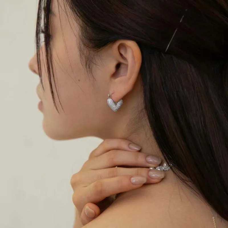 Luxury Fl Zircon Hoop Earrings For Wen Exquisite Shiny Crystal Shed Temperament Earrings Wedding Jewelry Y251210