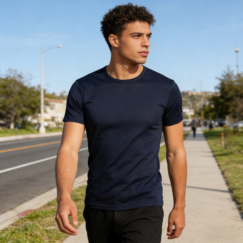 180g100D Marathon quick-drying sports material round-neck T-shirt CF306