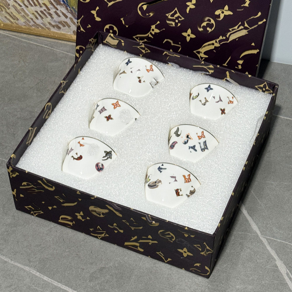Porcelain tableware 10-piece set European style plate/cup/spoon combination tableware holiday gift bone China plate mug gift