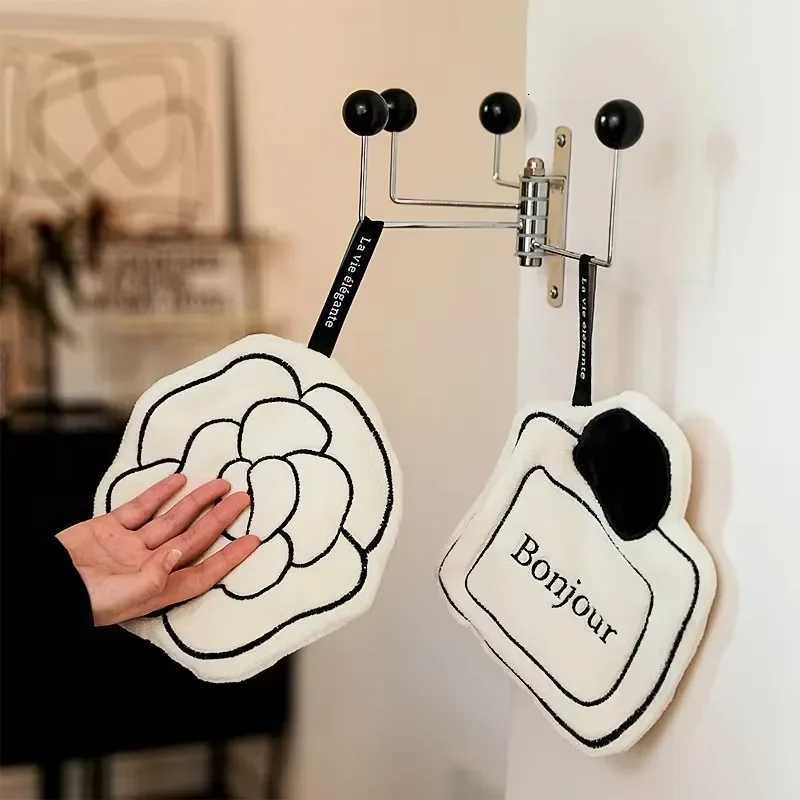 luxury NEW Double-thickness Hand Towel Hanging Double-layer Thickened Speed Dry Kitchen Towel Hand Towel Kitchen and Bathroom Foot C251210