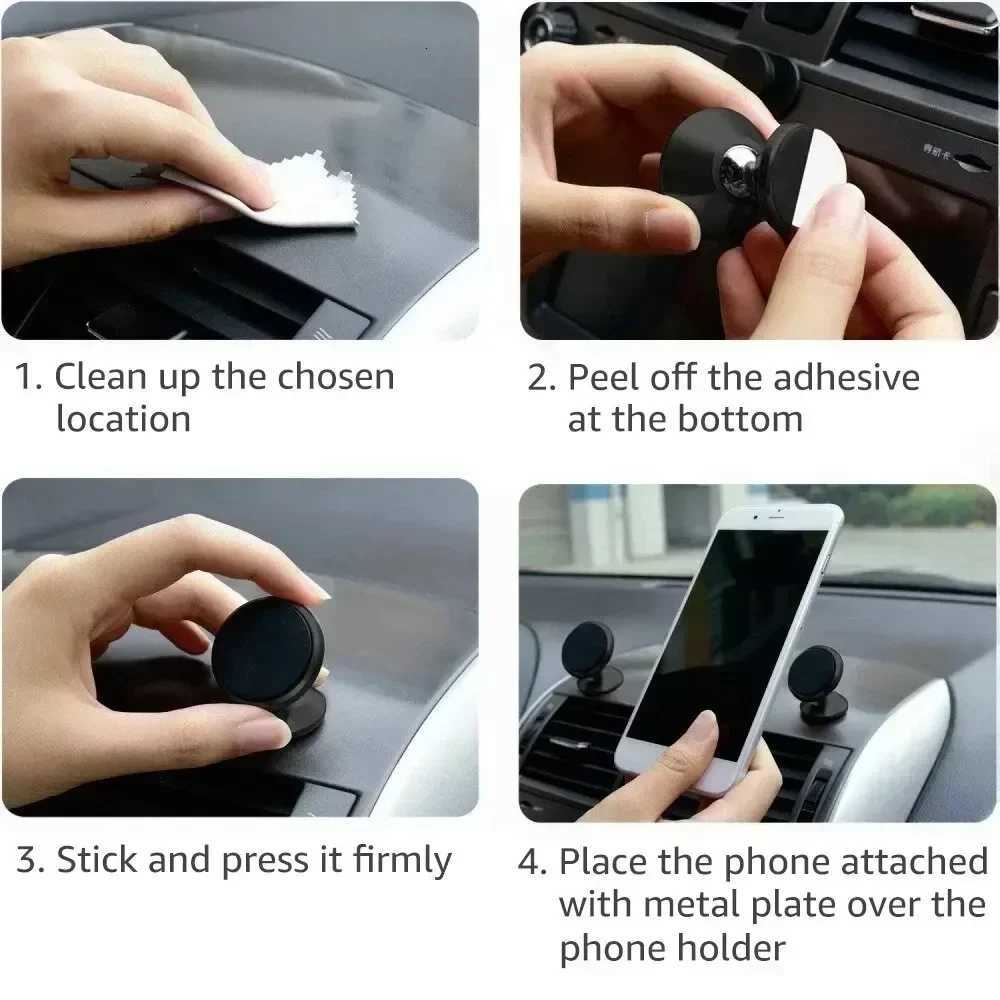 Magnetic Car Phone Holder Mount Dashboard Smartphone Mobile Stand Bracket Cell GPS port in Car For iPhone C251210