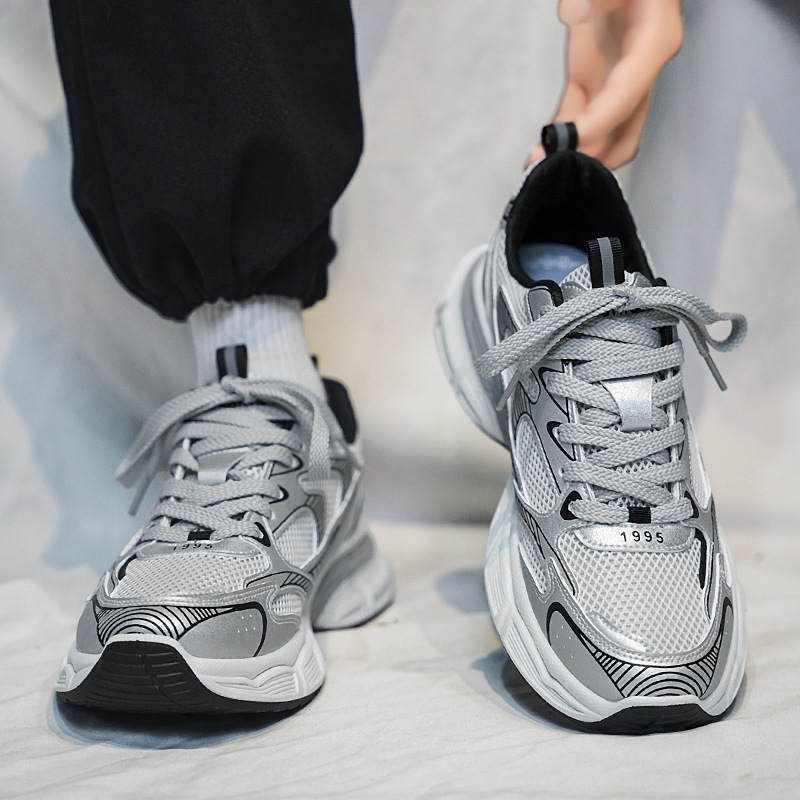 2026 New Spring Autumn Men's Versatile Trendy Dad Shoes Breathable Casual Running Sports Sneakers