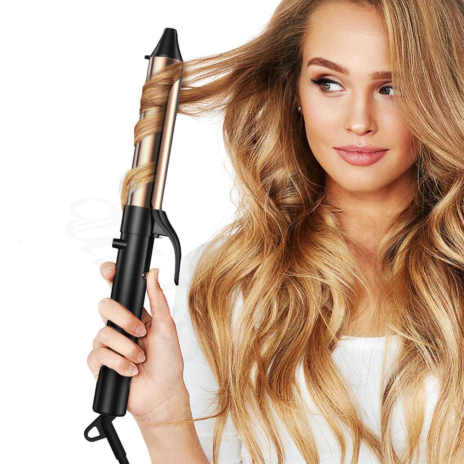 Automatic Rotating Curling Iron Wand 32mm Hair Curler Professional Hair Styler Salon Curls and Waves Ceramic Hair Waver IronT251210