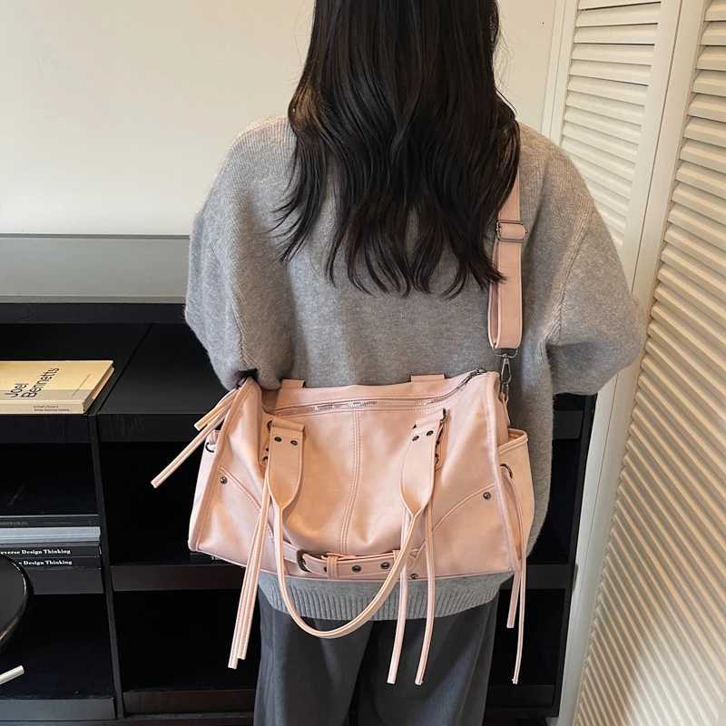 Relaxed Frosted Bag 2025 Autumn and Winter New Large-Capacity Cmuter Wens Shoder Tote Bag Crossbody Bag 02051JY Y251209