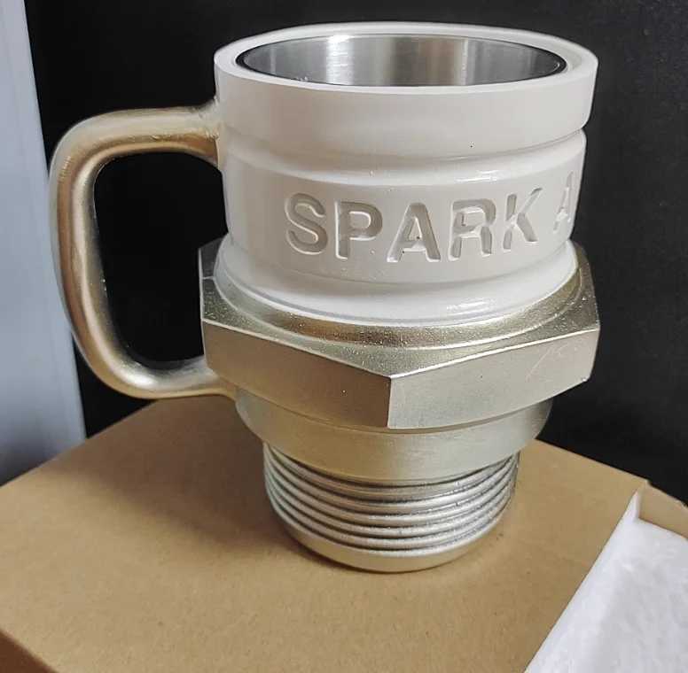 Creative Spark Plug Mug Durable Ceramic Cup for Hot Beverages Gift Idea C251210