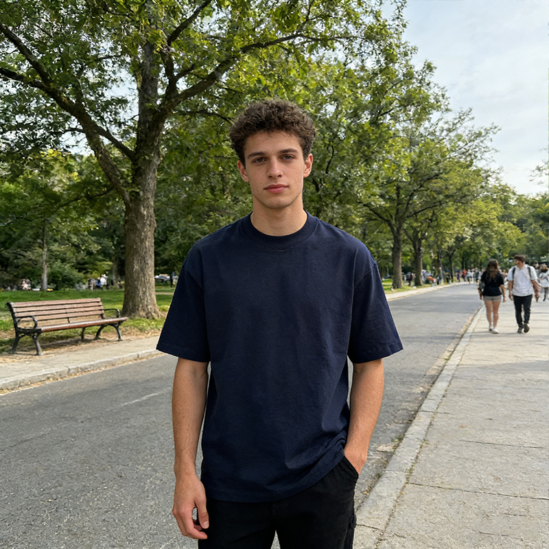 Unisex Oversized Brown Crew Neck T-Shirt Short Sleeve Loose Fit Casual Basic Tee for Daily & Street Style CF26271