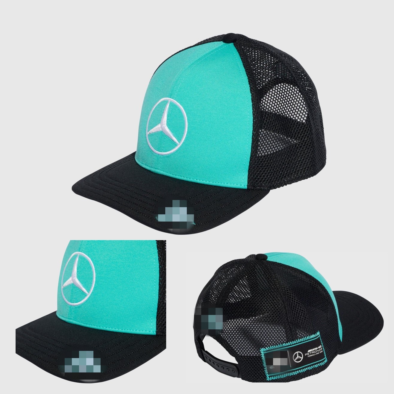 Mercedes AMG Petronas 2025 Las Vegas GP Trucker Cap F1 Racing Team Baseball Cotton Emblem Unisex Business Gift Outdoor Sports Hat