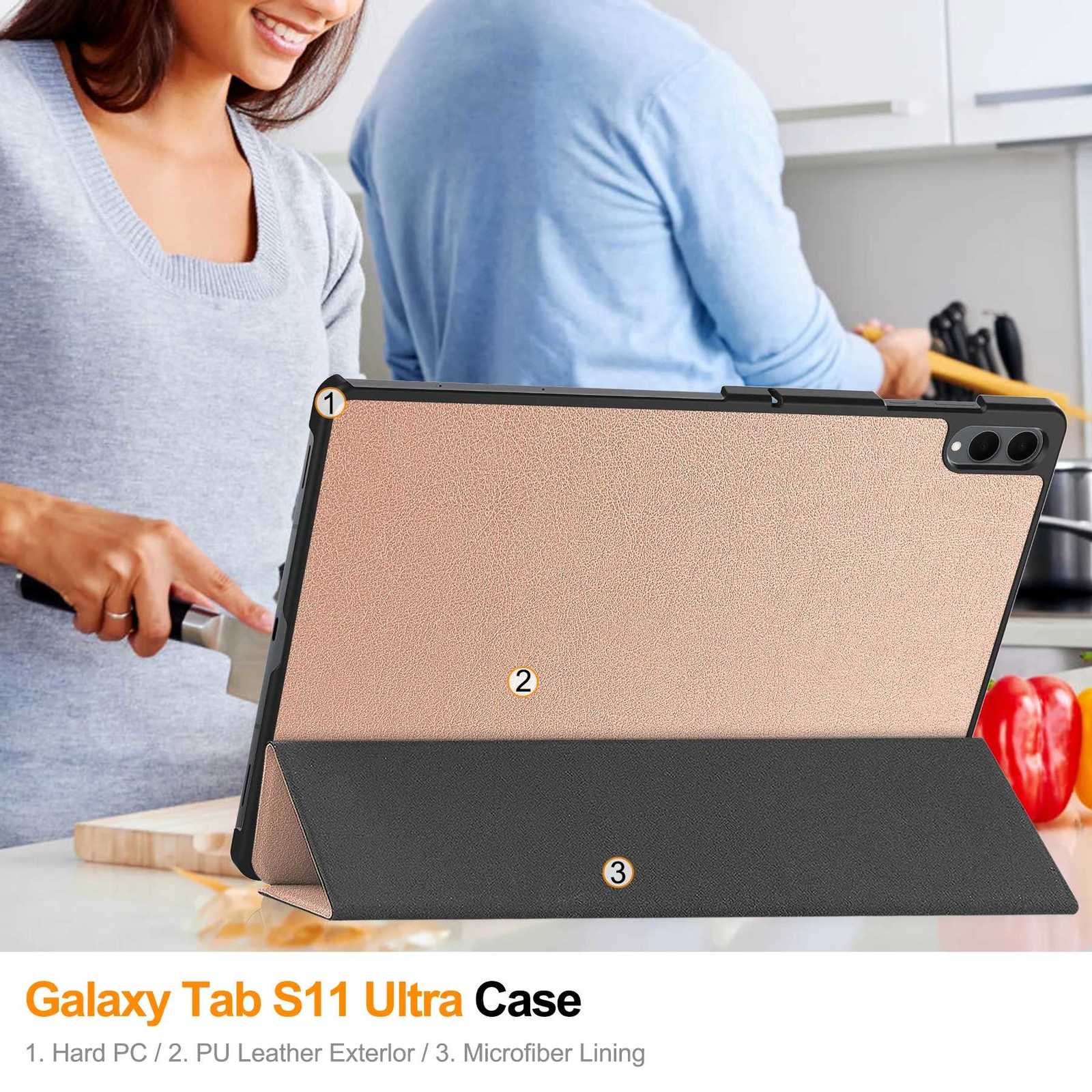 Kids Students PU leather cover case For Galaxy Tab S11 tra 146 2025 SM-X930 SM-X936B with Folding stand holder H251210