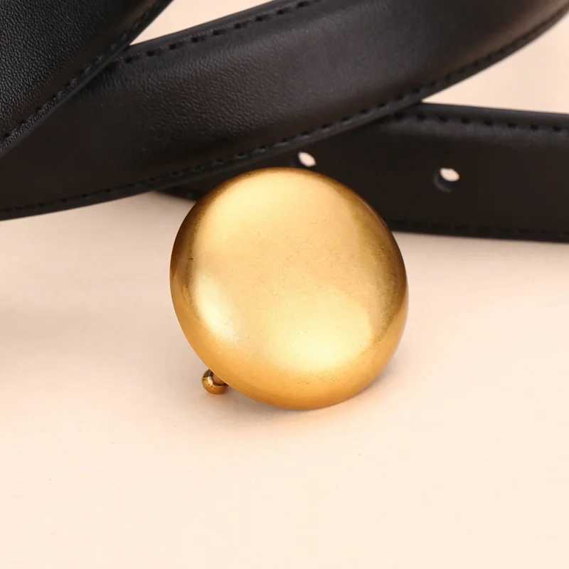 Luxury Winter New 25cm Leather Womens Belt Genuine Leather Belt Fashion Accessory Multi-Purpose Waist Belt High-Quality Feel Jea Y251210