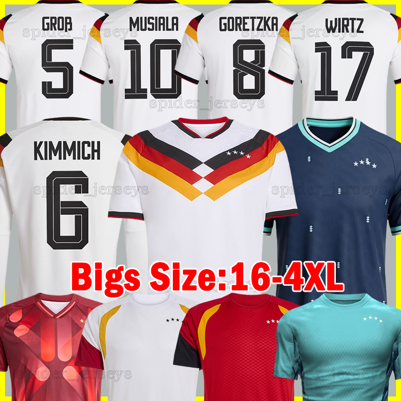 XXXL 4XL 2025 GermanyS 125TH Soccer Jerseys Anniversary Whiteout 25 26 HAVERTZ FULLKRUG SANE WIRTZ Player Verison Women BAUMANN SCHULLER Football Shirts Kids Kits