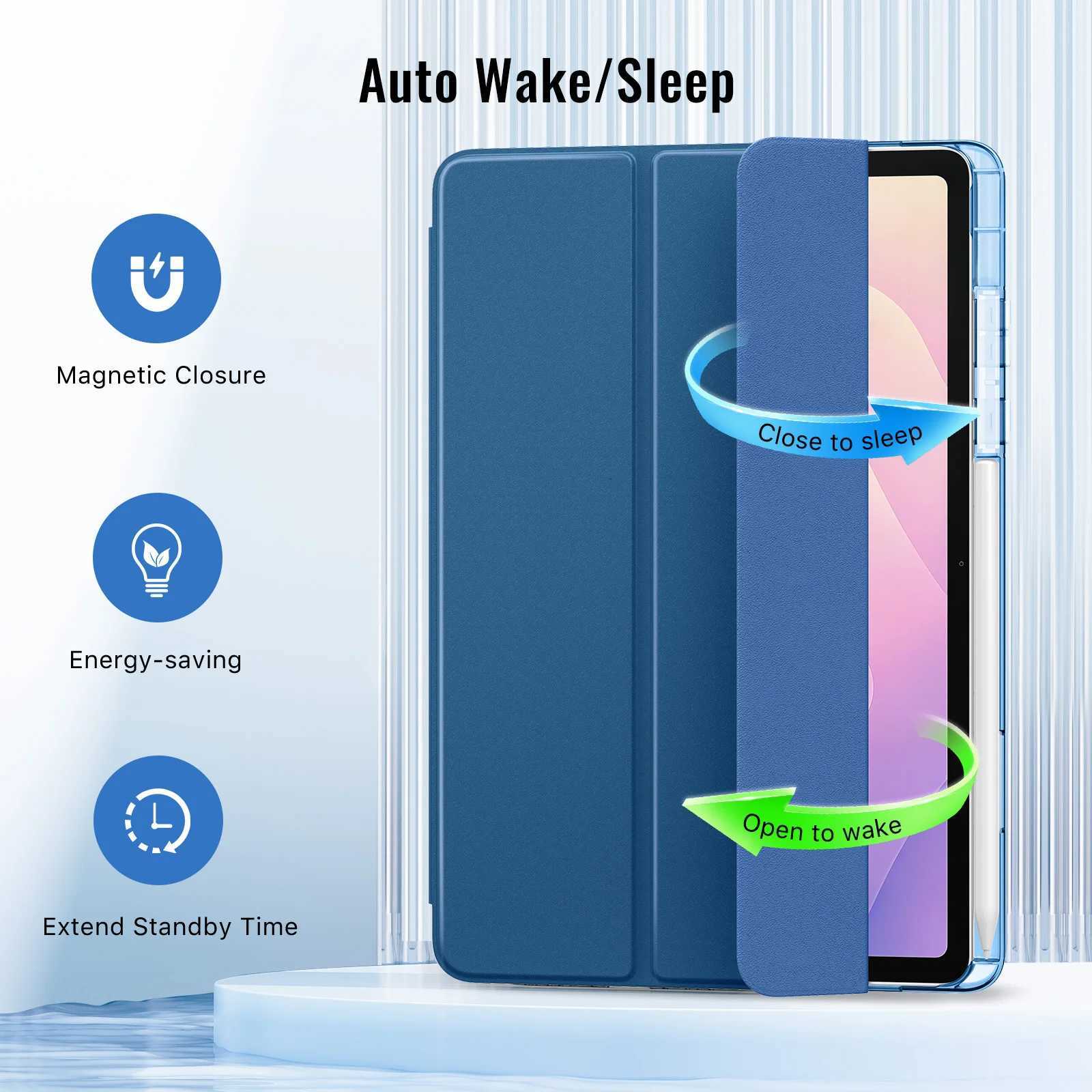 MoKo for Galaxy Tab S11 Case 11 Inch 2025 SM-X730/SM-X736B with S Pen HolderSlim Light Trifold Protective PC Cover H251210