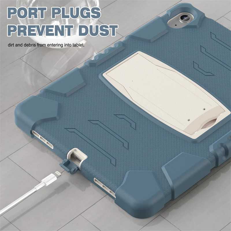For IPad Mini 4 5 6 Air 2 97 7th 8th 9th 102 10th Gen 109 Pro 105 11 inch 2022 or Case Kids Shockproof Stand Tablet Cover H251210