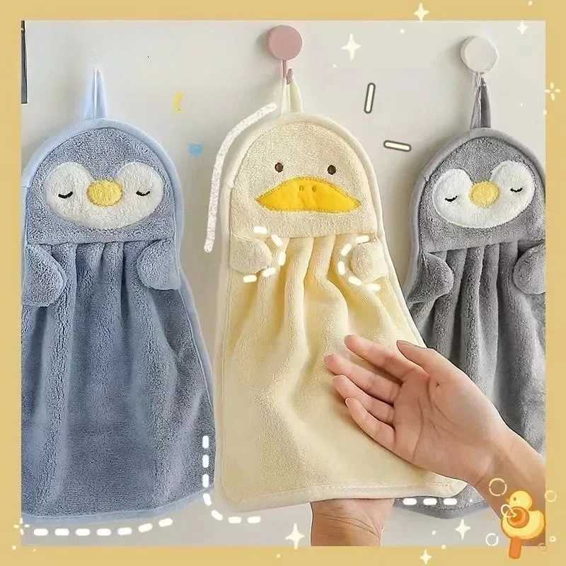 3pcs Cartoon Penguin Duck Hand Towel Washcloth Cute Small Towels Strong Water Absorption Bathroom Toilet Kitchen Hand Towel C251210