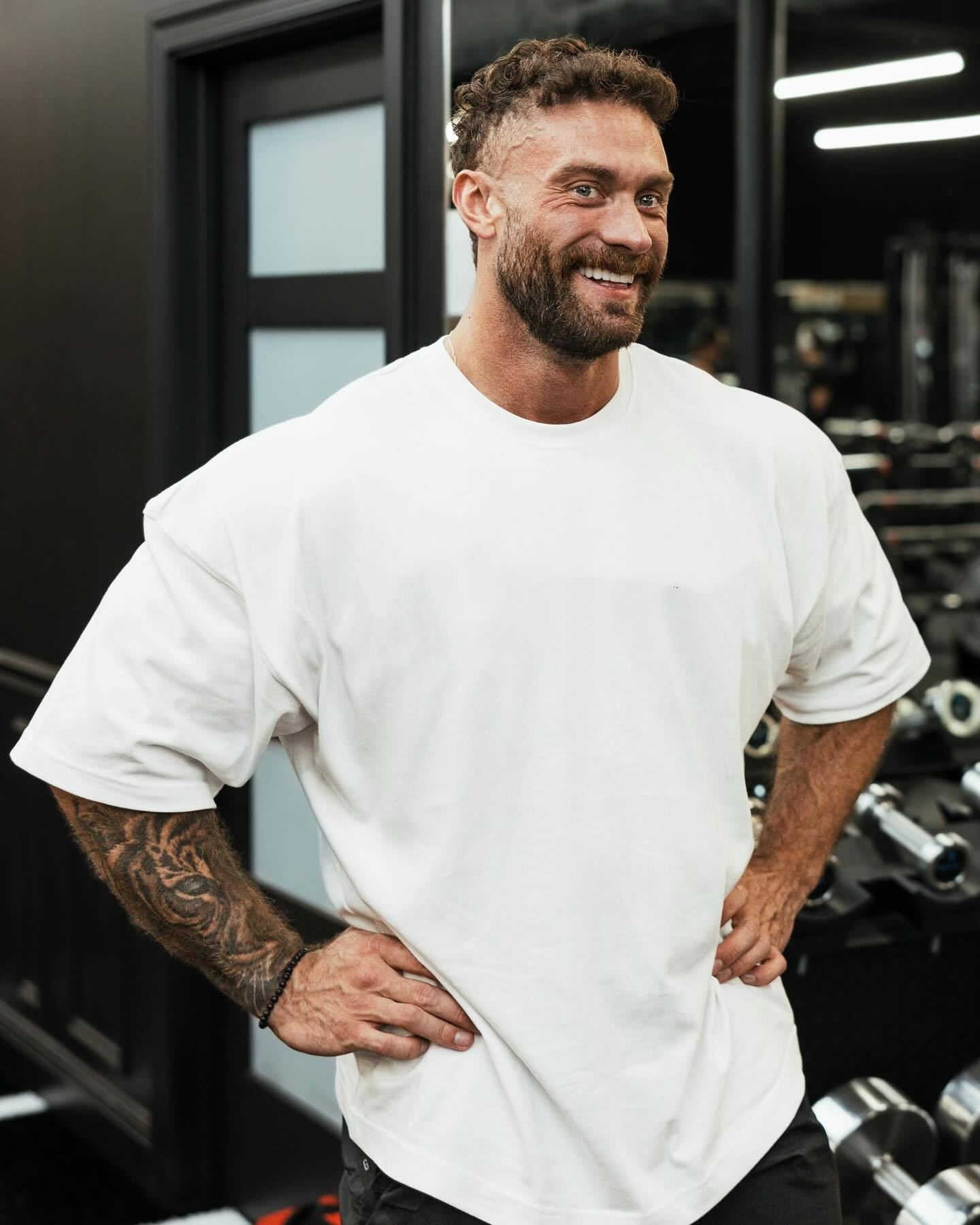 mens T-Shirts fitness American vintage gym t shirt Oversized Cotton Round Neck Short Slve Gym Sports T-shirt Fabric Lightweight Breathable EU S-2XL