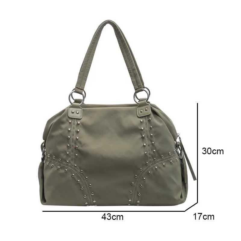 Fiable Nyl Underarm Tote Bag Wens Large Shode Bag Cmuter Bag Sli Autumn Trend Youth Pure Color Bags Handbag Y251209