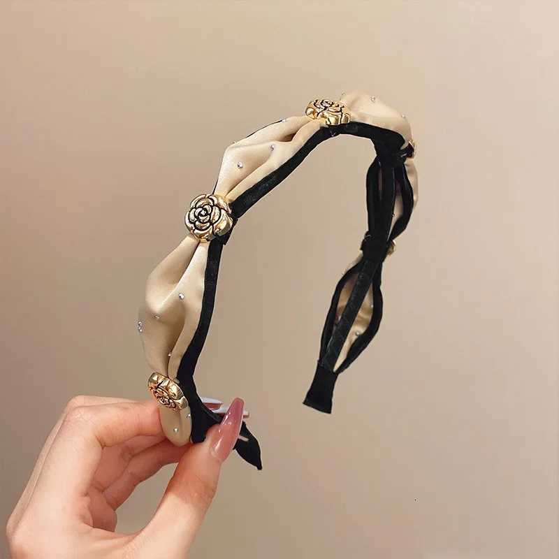 2025 New lia Temperament Hair Bands for Wen Vintage Pleated Bowknot band Girls Fashion Hair Bands Hair Accories Y251210