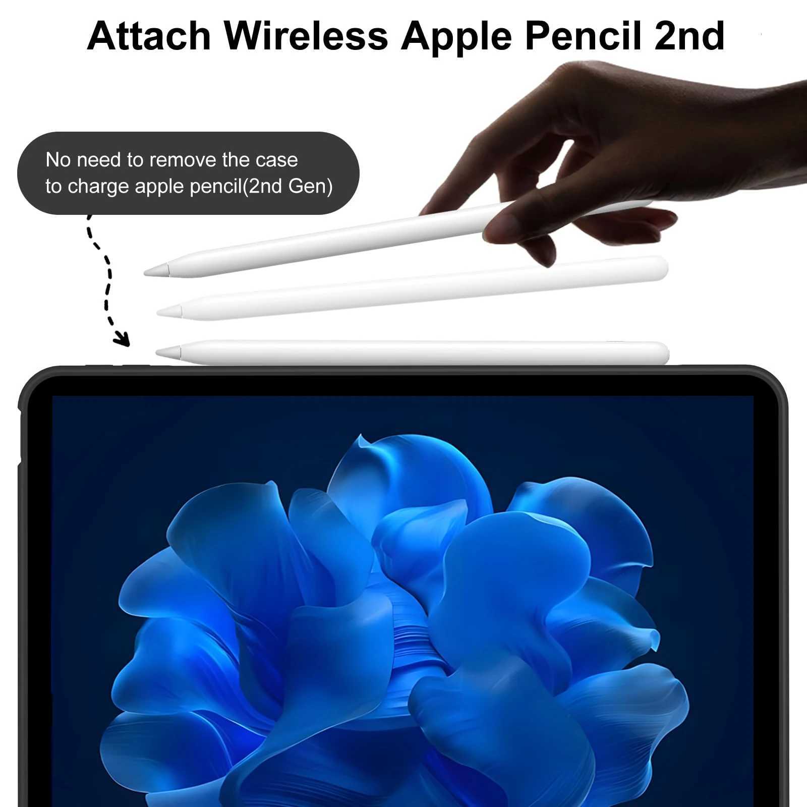 For iPad Air 4th 5th 6th 7th Generation Auto WakeSleep Flip Smart Cover For iPad Air 109 11 2025 2024 Soft Silicone Case H251210