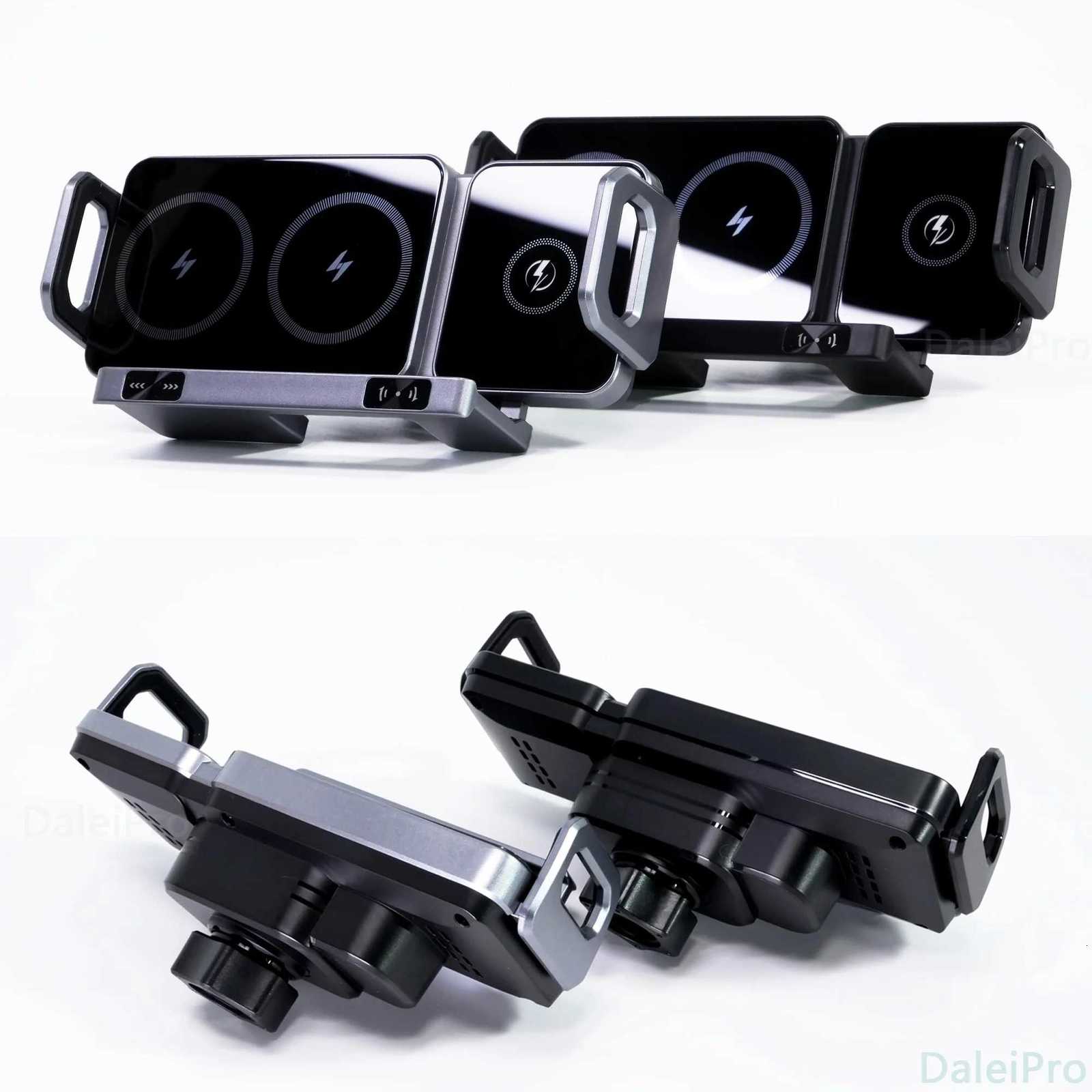 Dual Coil Foldable Phone Holder Car Wireless Charger Universal Car Phone Mount Fast Charging For iPhone Z Fold C251210