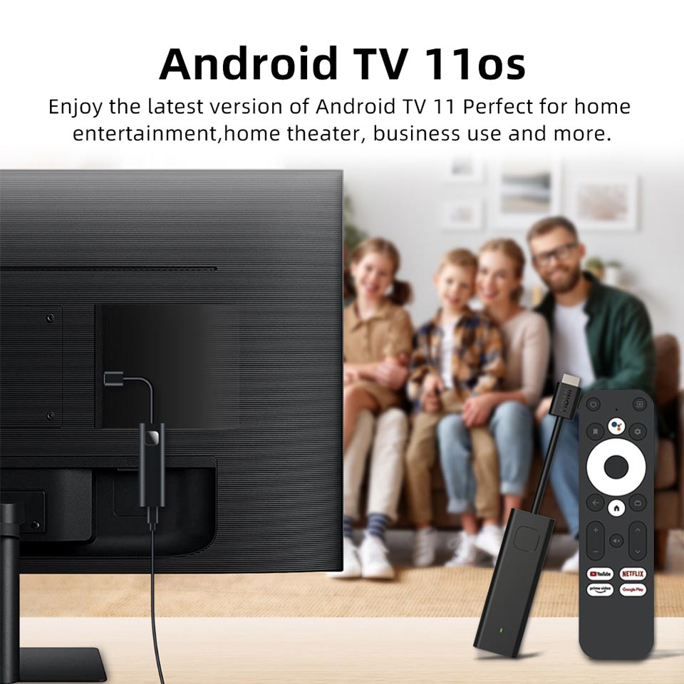 Android 11.0 TV Box, DCOLOR Smart TV Box Certified Ultra 4K HDR 2GB 16GB Support 2.4G 5.0G WiFi BT 5.0 with Amlogic S905Y4-B Google Assistant for Home