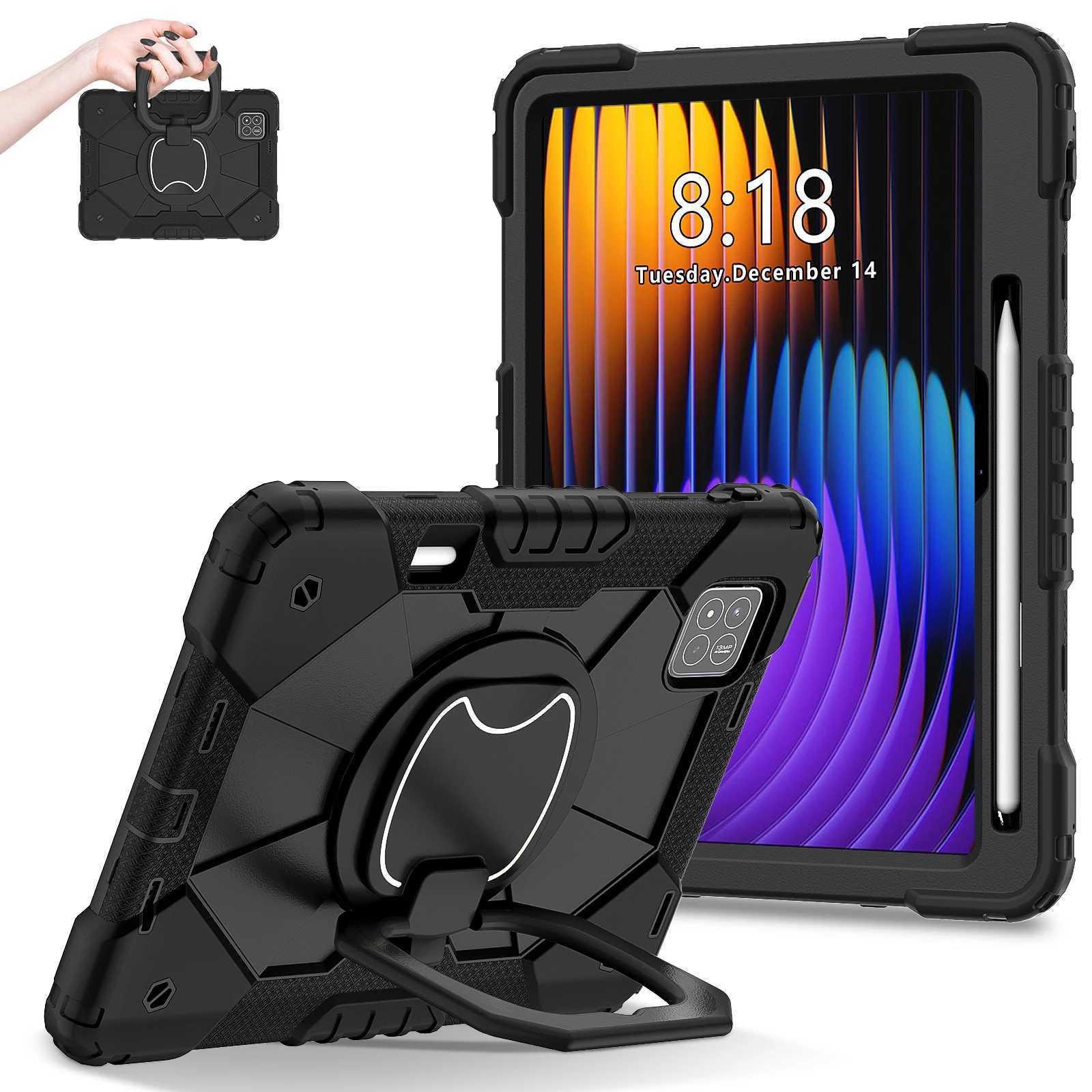 with Handle Rotation Stand Case For Pad 7 Pro 112 Redmi Pad SE 83 Pro 121 inch Tablet Case Shockproof Hard Cover H251210