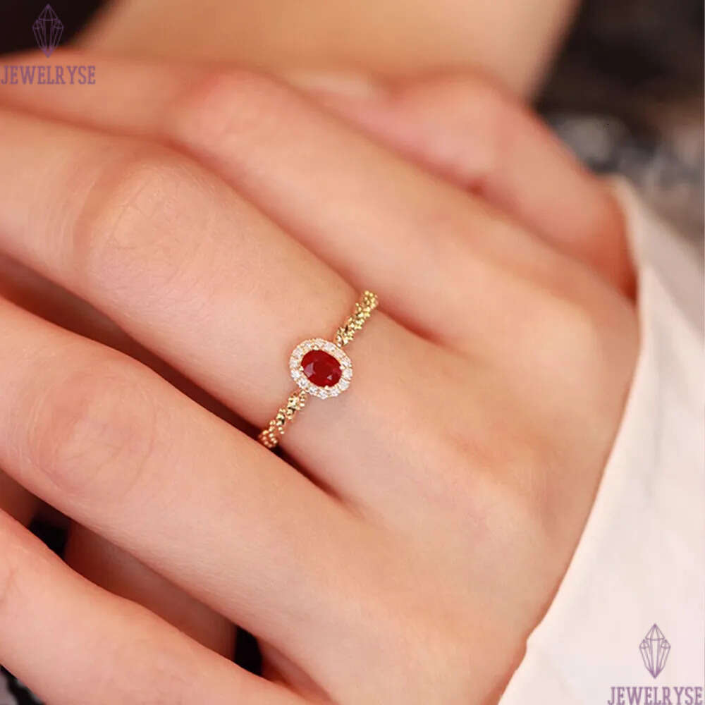 S925 sterling silver retro vintage oval designer ring for women girls 18k gold shine cz zircon red crystal stone charms elegant wedding engagement rin