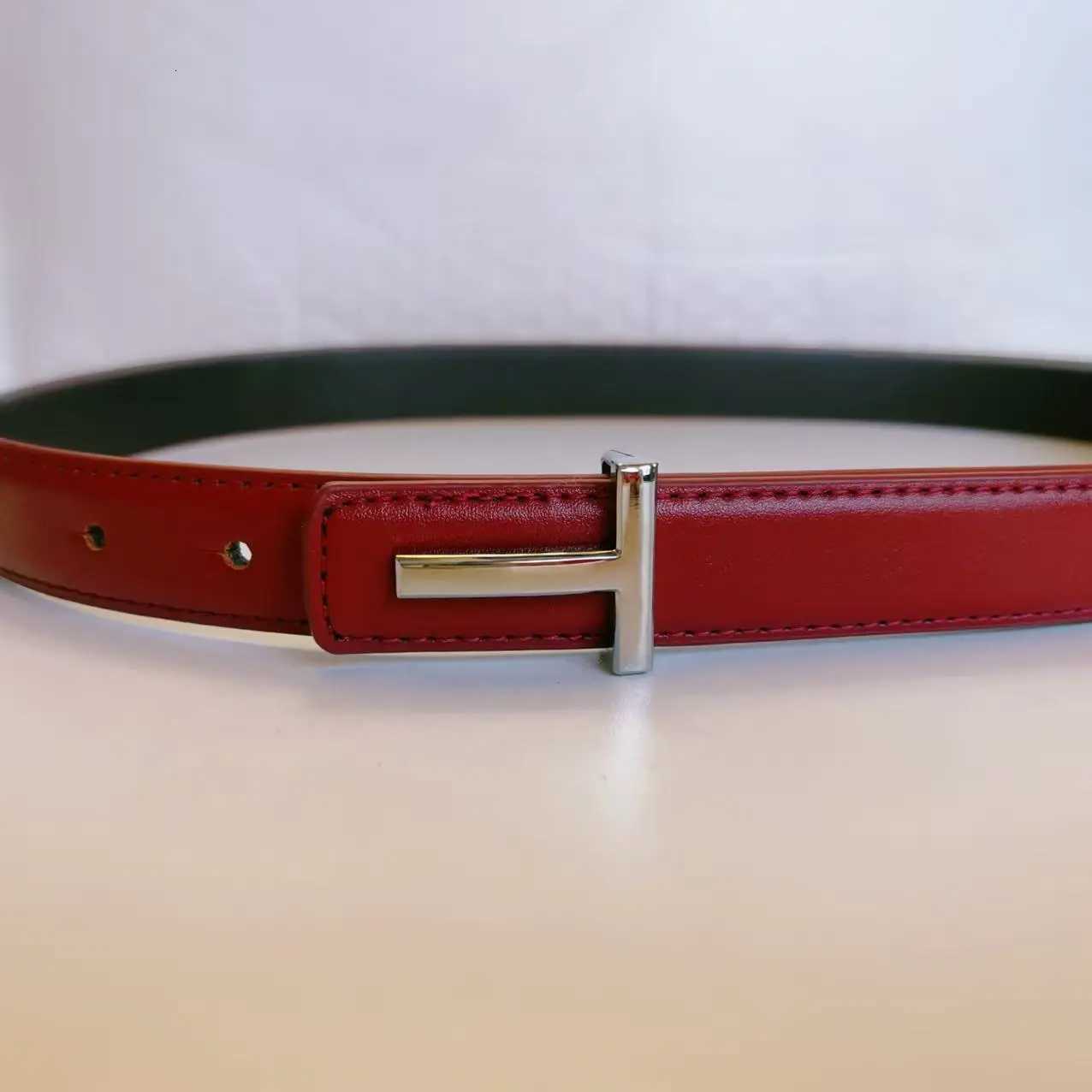 Luxury New Womens Belt Double-Sided Use Fashion Pop Letter T Belt Jeans Dress Accessories 25cm High Quality Belt Y251210