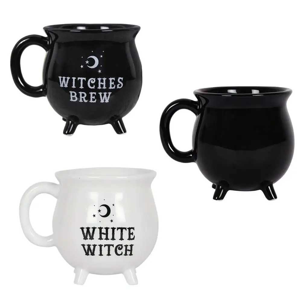 1pcs Ceramic Coffee Cup For Home Halloween Birthday Party Witch Cauldron Mug Magic Themed Drinkware Decor Unique Novelty Gift C251210